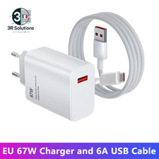 For Xiaomi Original 67W USB Super Fast Charging Power Adapter
