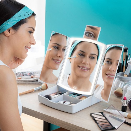 Miroir led pliable - miroir,