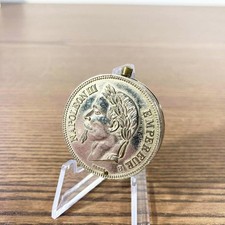 Briquet vintage fantaisie Napoléon III Style pièce de 20 francs 1870 Collection