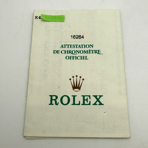 Garantie rolex datejust 16264 - garantie,