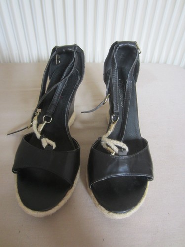 Sandales compensées cuir - sandales, en