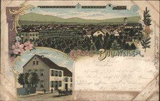 France Bollwiller Gruss aus Bollweiler,Restauration Grumbach 1903 Mulhausen,Elsa