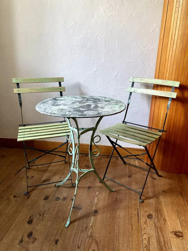 Ensemble bistrot ancien fer - ancien, en