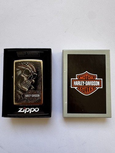 Zippo harley davidson skull - zippo, harley-davidson
