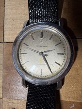 ETERNA-MATIC CHRONOMETRE WRISTWATCH 17j STEEL CASE UFO STYLE !