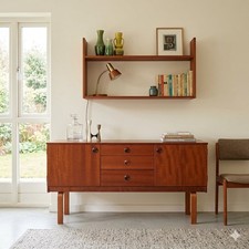 Buffet Bas Vintage Teck Volets