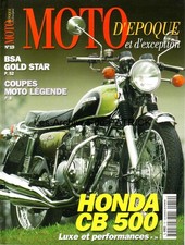 MOTO D'EPOQUE 19 HONDA CB 500 Four BSA Gold Star GILERA /4 MBA 250 GP IMOLA 1974