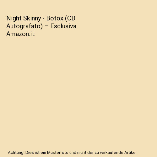 Night skinny botox cd - night,