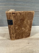 1844 NEW TESTAMENT antique PRE CIVIL WAR leather AMERICAN BIBLE SOCIETY old
