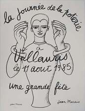 Jean MARAIS : Vallauris, Journée de la poterie, Lithographie signée