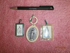 RELIGIOUS OBJECTS LOT / IVORY / METAL / VIRGIN / SACRED HEART
