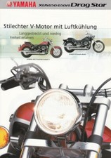 P + Yamaha XVS 650 /A drag star + brochure flyer + 1 sheet / 2 pages + from 2001
