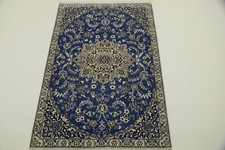 Super Nain 9la Tapis Oriental ( 132 X 87 Cm ) Tissé À La Main Neuf