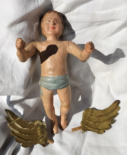 Ancien ange crèche - ange, Église