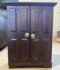 Dollhouse Furniture Armoire Wooden Cabinet (ae)