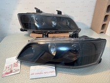 BLACK OUT Genuine Mitsubishi Lancer Evo 7 8 9 CT9A HID headlight R&L SET JDM OEM
