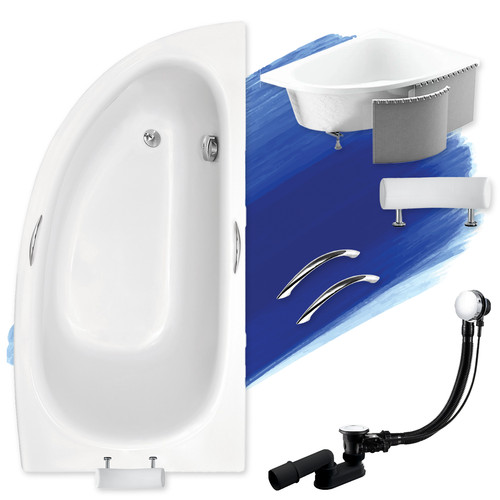 Baignoire 150x70 droite - droite, +