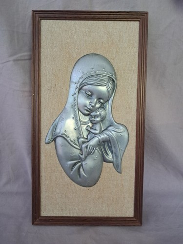 Vierge enfant étain - à,