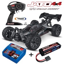 Traxxas TRX90154-4-BLK Jato 4x4 BL-2S sans Brosse 1/8 Buggy 4x4+4A Chargeur +