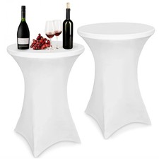 2 pièces Stretch Nappe Housse 80 x 110 cm Housse Mange Debout Extensible Hous...