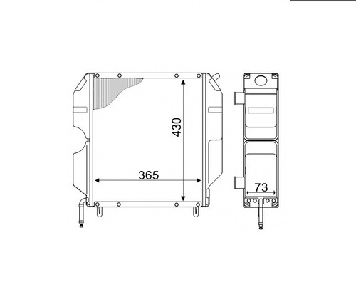 Radiateur moteur pour goldoni - radiateur,