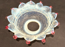 BOBÈCHES EN VERRE DE MURANO OPALE, Ø 150 mm, TROU 35 mm, POUR LUSTRES MURANO