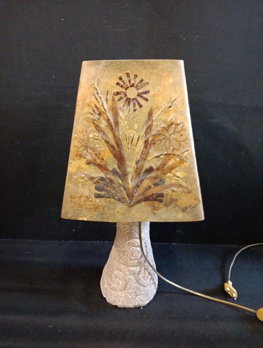 Lampe vintage pied granite - vintage, en