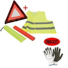 Pour Giottiline Set Routier Sos pour Voiture Triangle Urgence + Blouson + Cust