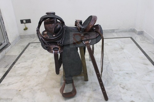 Selle western ouate cuir - ouate,