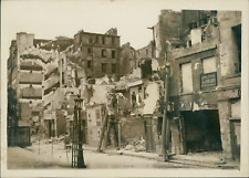 Paris, unhealthy island quai de l&#039;Hôtel de Ville Vintage silver print