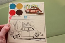 VW PAINT CABRIOLET CHILD GAME ADVERTISE HEB KARMANN BEETLE CABRIO KÄFER BUG COX