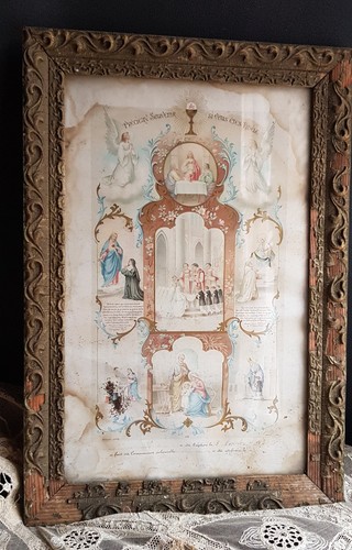 Ancien cadre bois - cadre, doré