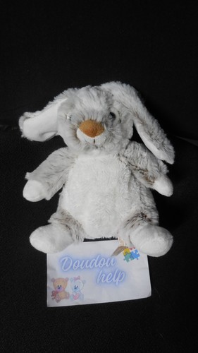 Doudou peluche lapin marron - lapin,