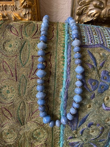 Vintage blue opaque - pate, de