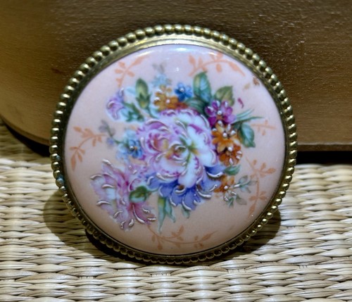 Grande broche porcelaine - broche,