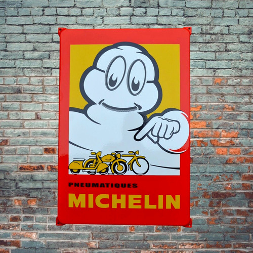 Plaque émaillée michelin - plaque,