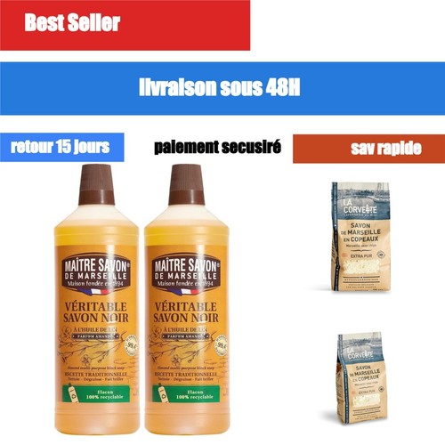 Savon noir liquide huile - , de