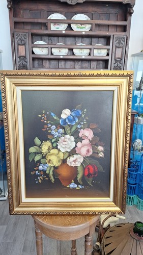 Tableau ancien huile sur toile - huile,