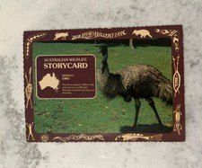 Australian Wildlife Storycard Emu Postcard