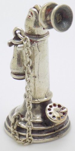 Miniature phone antique solid - antique,