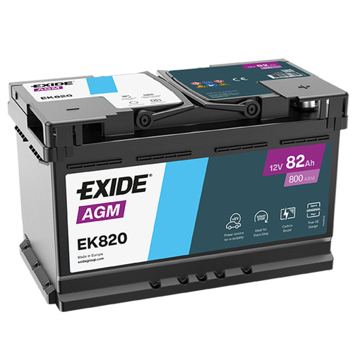 Batterie exide ek820 agm - ek820,