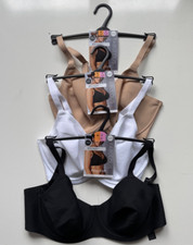 Ladies New Ex M&S Body Flexifit Full Cup  Bra In 3  Colours Sizes 32-44 F-H