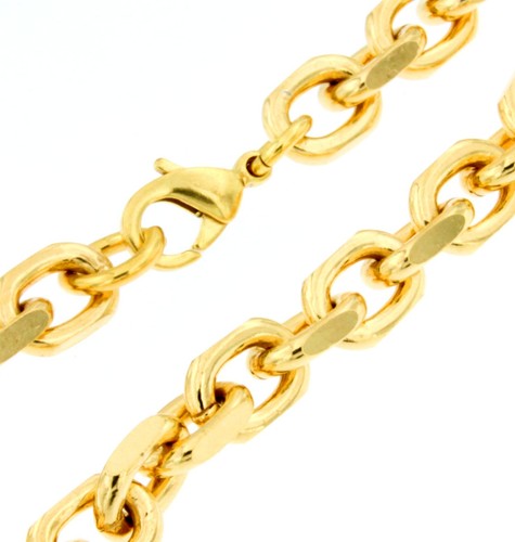 Bracelet chaine ancre - , plaqué