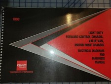 Manuel d'entretien atelier électrique GMC avant fourgon camping-car camion fourgon 1993 