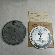 Agfa. Vintage photographic calculated     Two Pieces  #0159