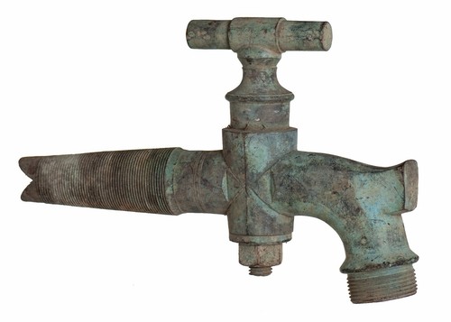 Ancien gros robinet bronze - robinet, en