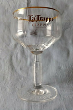 SUPERBE  VERRE A BIERE PUBLICITAIRE LA TRAPPE TRAPPIST