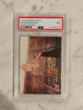1993 SkyBox Pepsi Shaq Attaq PSA 9 #2 Bending Basket