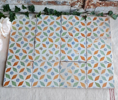 Anciens carreaux terre - carreaux, en