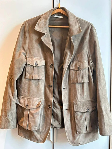 Veste cuir veritable finition